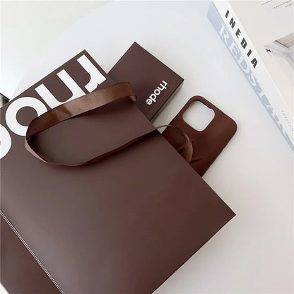 Rhode Bag iPhone Case - Lip Gloss Style Silicone Stand Cover for iPhone 17 Air 16 15 14 13 12 Pro Max Plus 16E