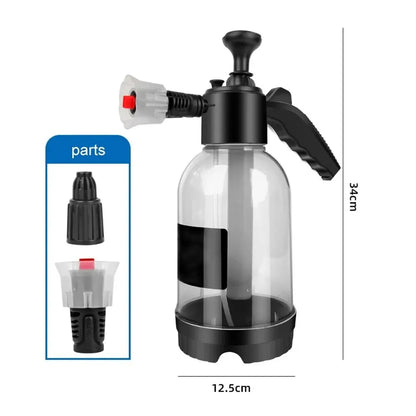 2L Handheld Foam Sprayer – Car Wash Air Pressure Watering Can, Plastic Disinfection & Cleaning Tool