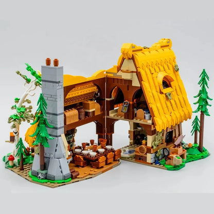 Miniso Disney Snow White & Seven Dwarfs Cottage – Sleeping Princess, Prince, Evil Queen Building Blocks Toy for Kids Gift