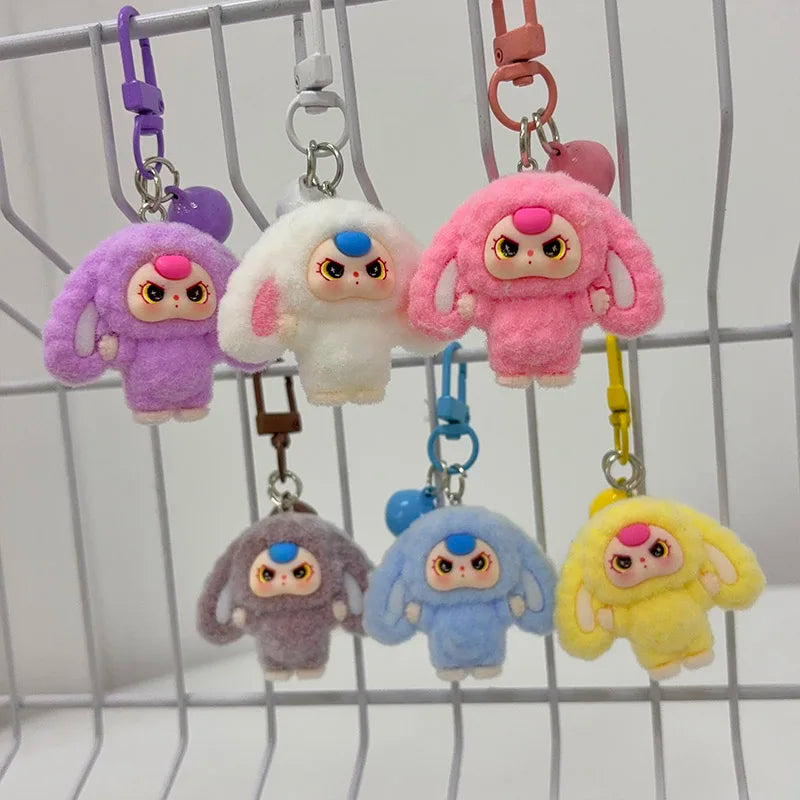 Kawaii Plush Keychain – Cute Aesthetic Bag Charm for Women, Wedding & Party Gifts