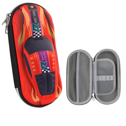 3D Racing Car Pencil Case for Kids – Cartoon EVA PU Stationery Box for School, Cute Pen Bag for Boys