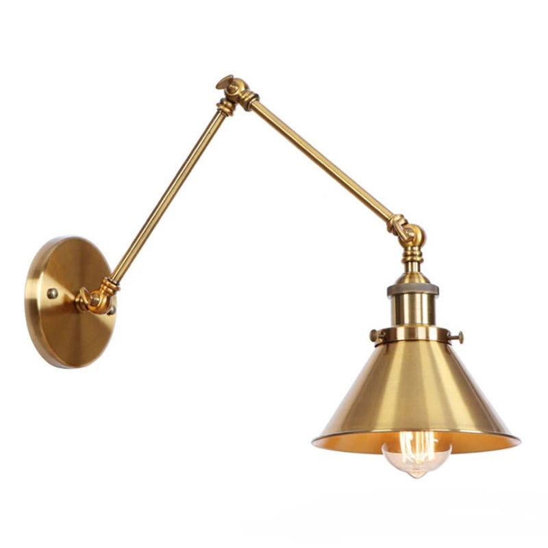 American Iron Art UFO Wall Lamp — Black Decorative Light for Bedroom, Bar & Restaurant