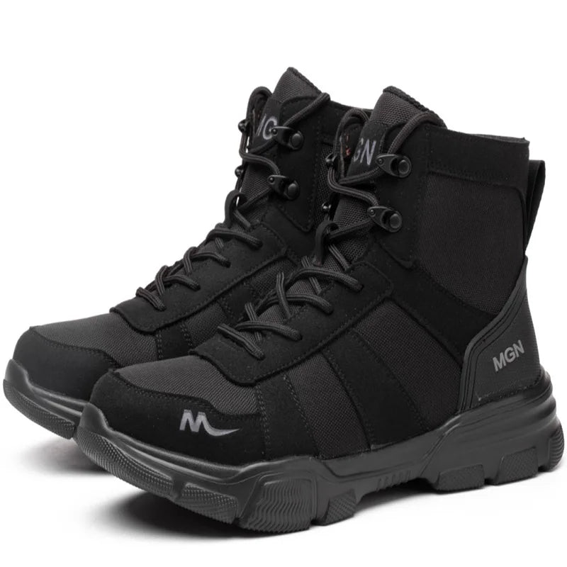 Indestructible Work Boots – Steel Toe Safety Shoes for Men & Women, Puncture-Proof, Non-Slip Sneakers for Work