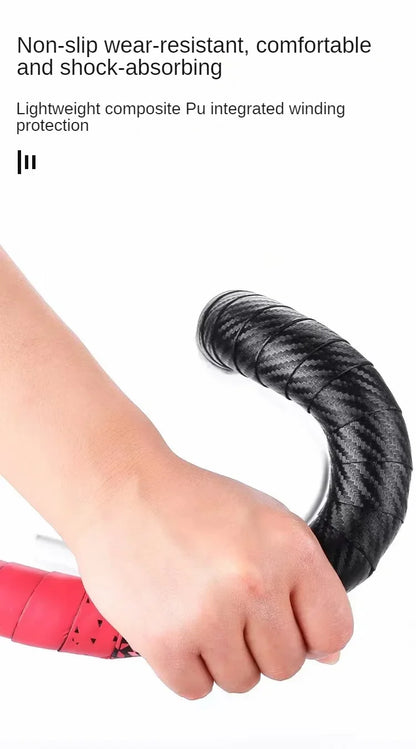 Bicycle Handlebar Tape – Anti-Vibration PU EVA Non-Slip Road Bike Wrap for Racing & Cycling