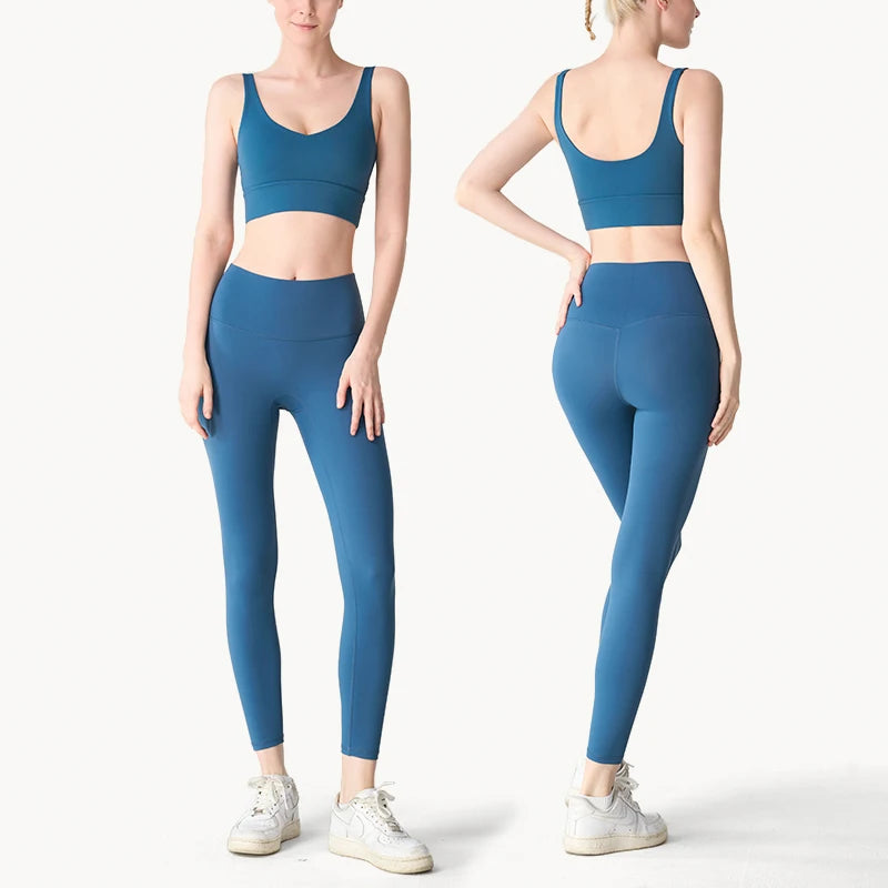 Women's High Waist Seamless Leggings - Naked Feel Push Up Yoga Pants For Fitness, Running & Gym Training