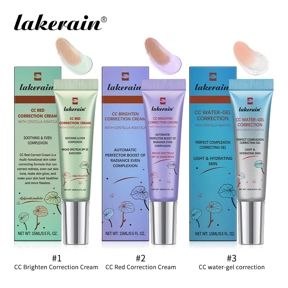 CC Red Correction Cream – Liquid Full Coverage Waterproof Foundation for Redness, Long-Lasting Face Cosmetic