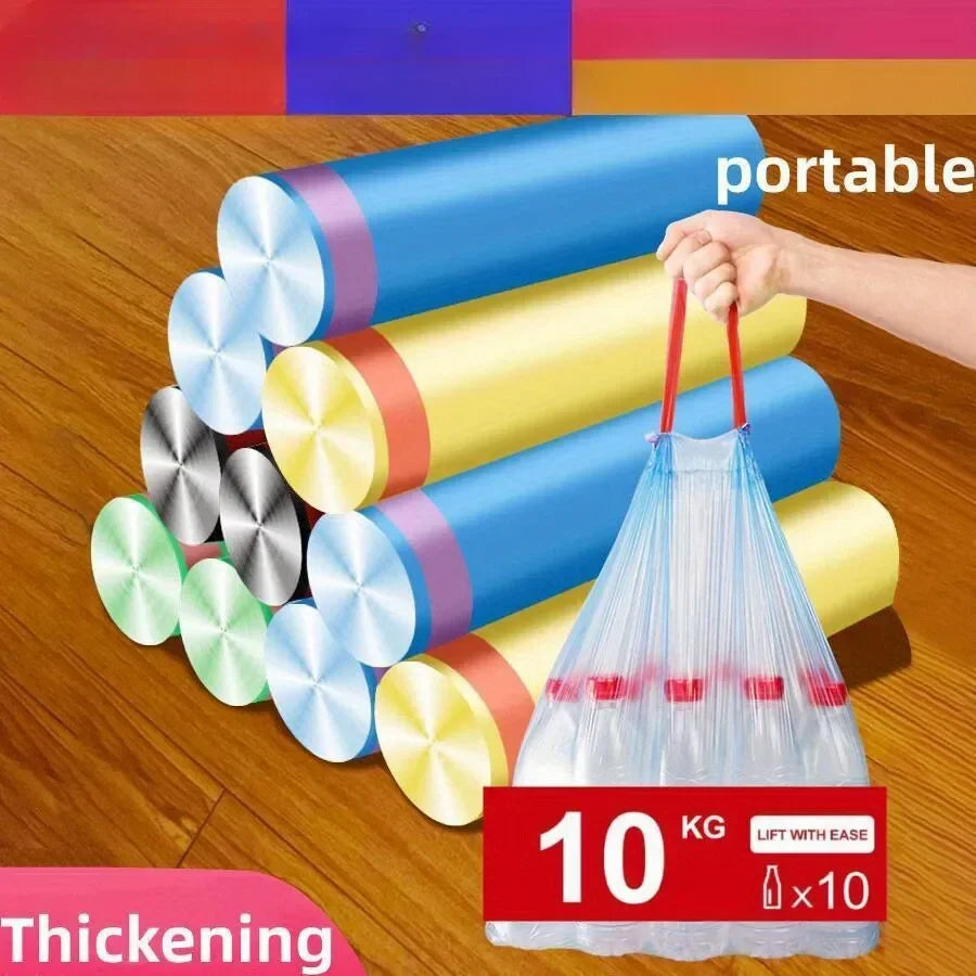 30/300PCS Portable Garbage Bags – Thickened Disposable Trash Bags for Household & Kitchen Use