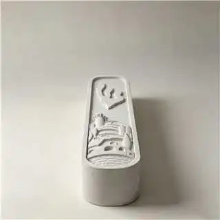 Mezuzah Case Silicone Mold - Jerusalem Cityscape Relief Casting Mold for Judaica Door Decoration