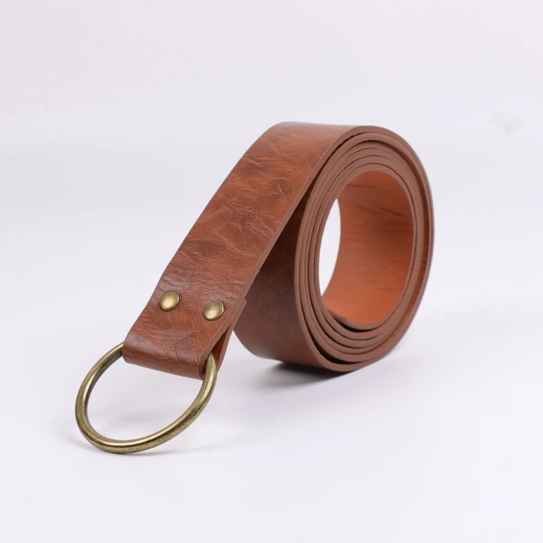Medieval Viking Belt & Bracelet Set – Renaissance Copper Coin Waist Bag Cosplay Accessories for Halloween Dress Up