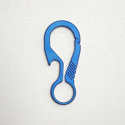 Titanium Key Chain - Lightweight Men’s EDC Quickdraw Carabiner Buckle Key Ring Outdoor Tool