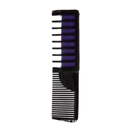 10-Color Hair Dye Comb Set – Multi-Color Disposable Hair Coloring Makeup Toy Kit for Girls