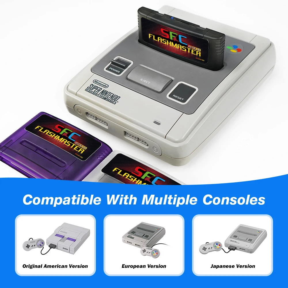 Super SFC 3000-in-1 Game Card with 8GB TF Card for Nintendo SNES Console