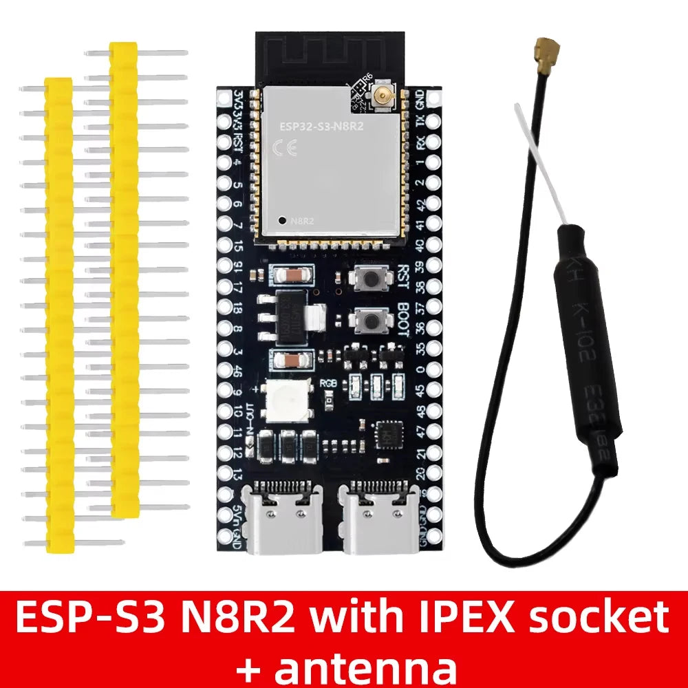 ESP32-S3 DevKitC-1 Development Board - WiFi Bluetooth BLE 5.0 Mesh Module for Arduino Projects