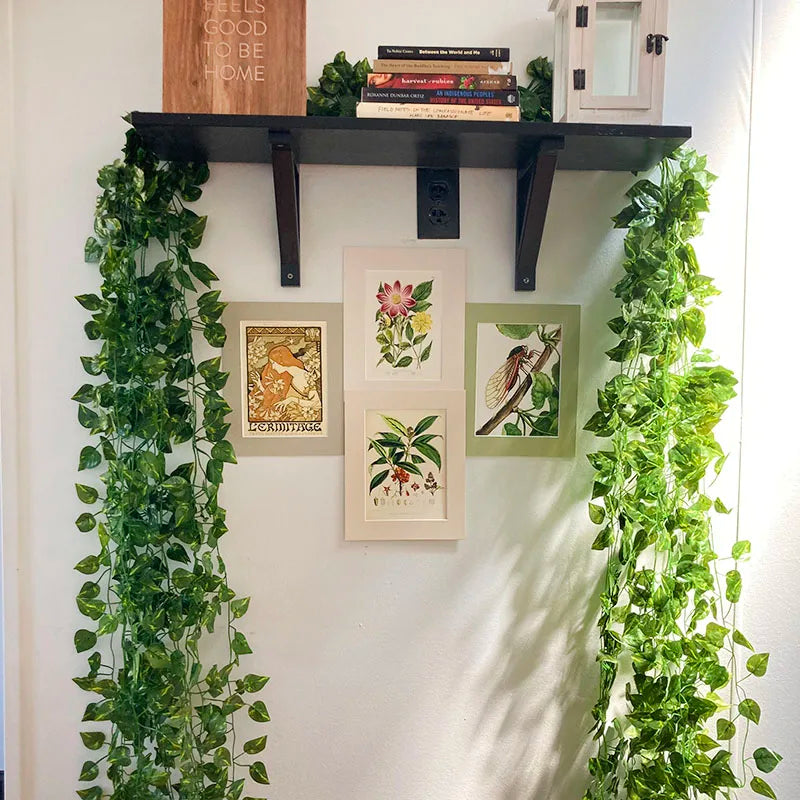 Handmade Wicker Rattan Wall Hanging Flower Planter – Garden Vine Basket Plant Holder