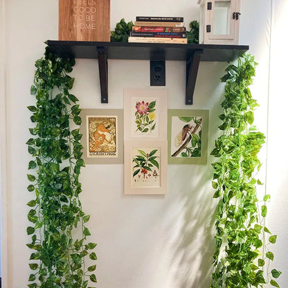 Handmade Wicker Rattan Wall Hanging Flower Planter – Garden Vine Basket Plant Holder