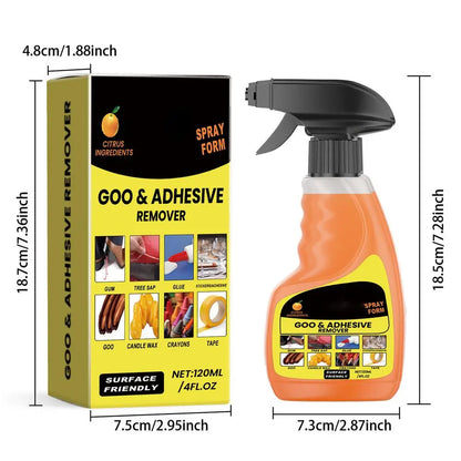 120ml Adhesive and Sticker Remover Spray - Multifunctional Glue Cleaner for Double-Sided Tape and Sticky Residue