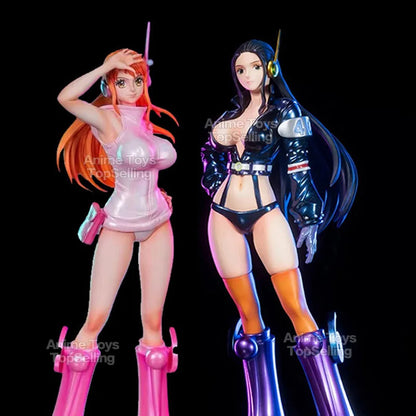 26cm One Piece Anime Figures — Robin & Nami PVC Action Statue, Collectible Model Toy, Gift for Fans