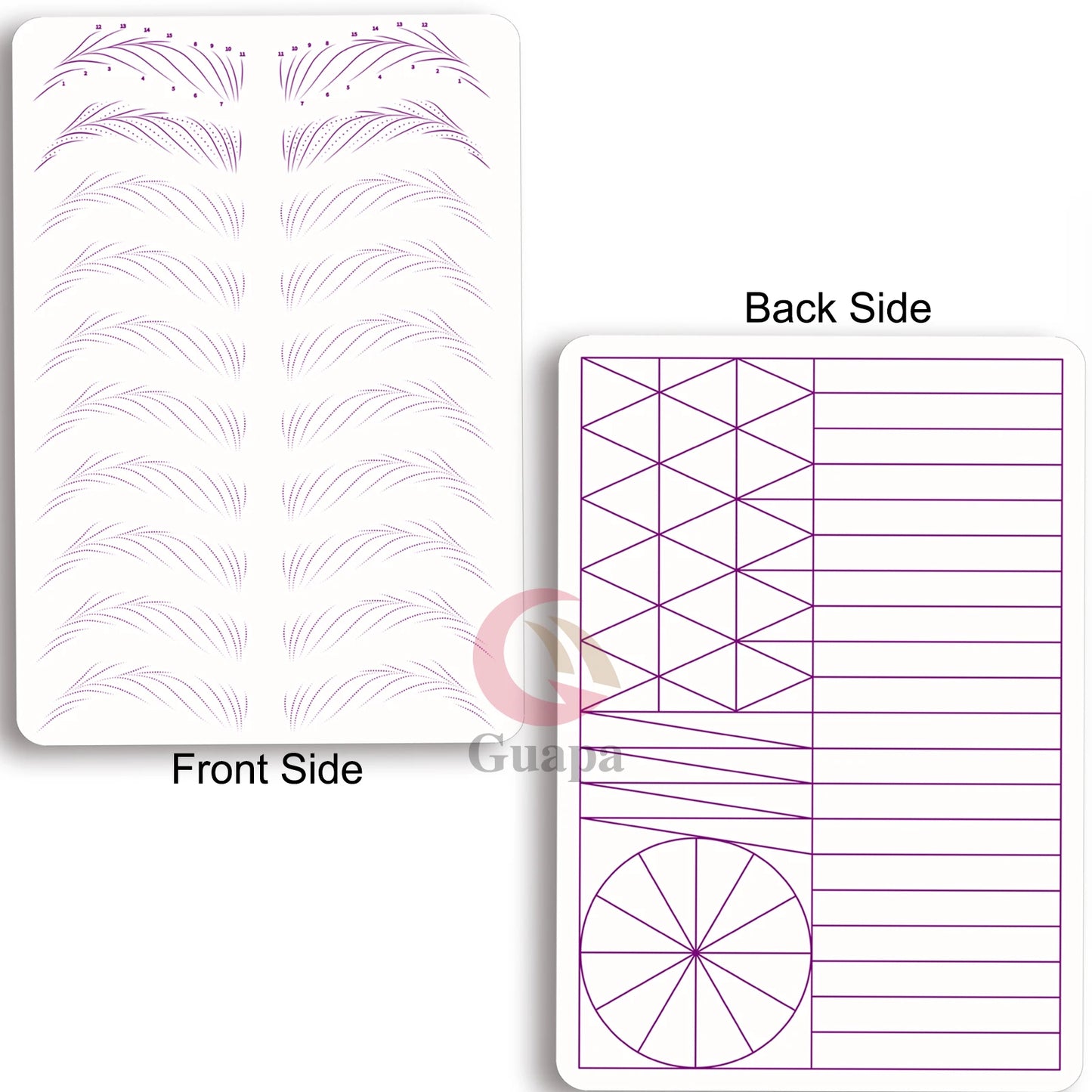 Microblading Practice Skin Sheets — Eyebrow Segment Tip Joint Texture for Semi-Permanent Makeup Training