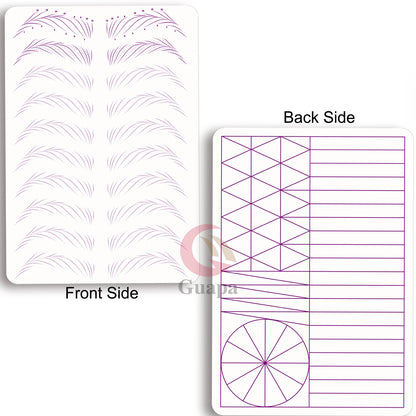 Microblading Practice Skin Sheets — Eyebrow Segment Tip Joint Texture for Semi-Permanent Makeup Training
