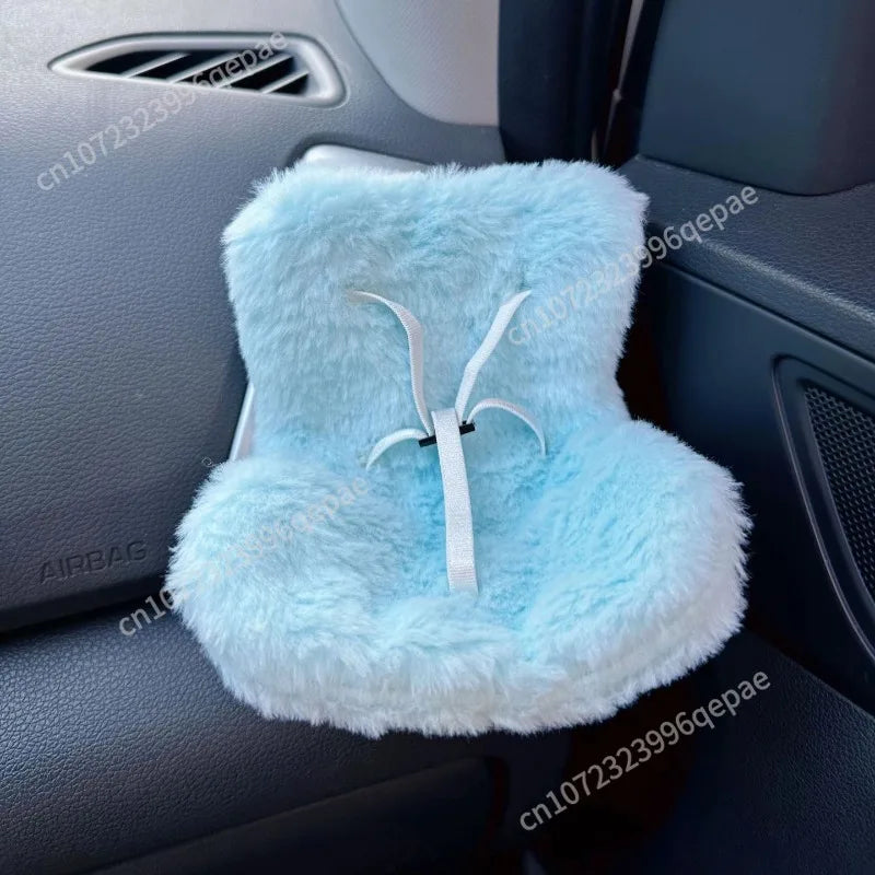 Labubu 15-17cm Car Doll Seat — Cute Doll Air Outlet Aromatherapy Decoration for Car Interior