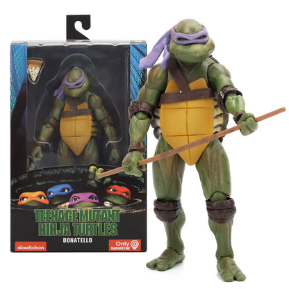 NECA TMNT Action Figure – Movable Teenage Mutant Ninja Turtles Film Edition Model Toy for Kids & Collectors
