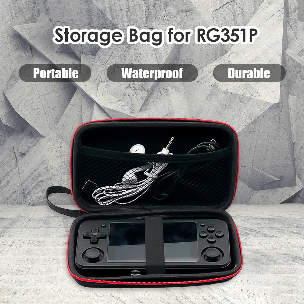 Shockproof Protective Case: Portable Organizer Bag for Handheld Game Consoles - Compatible with ANBERNIC RG405V, RG35XX, and More!