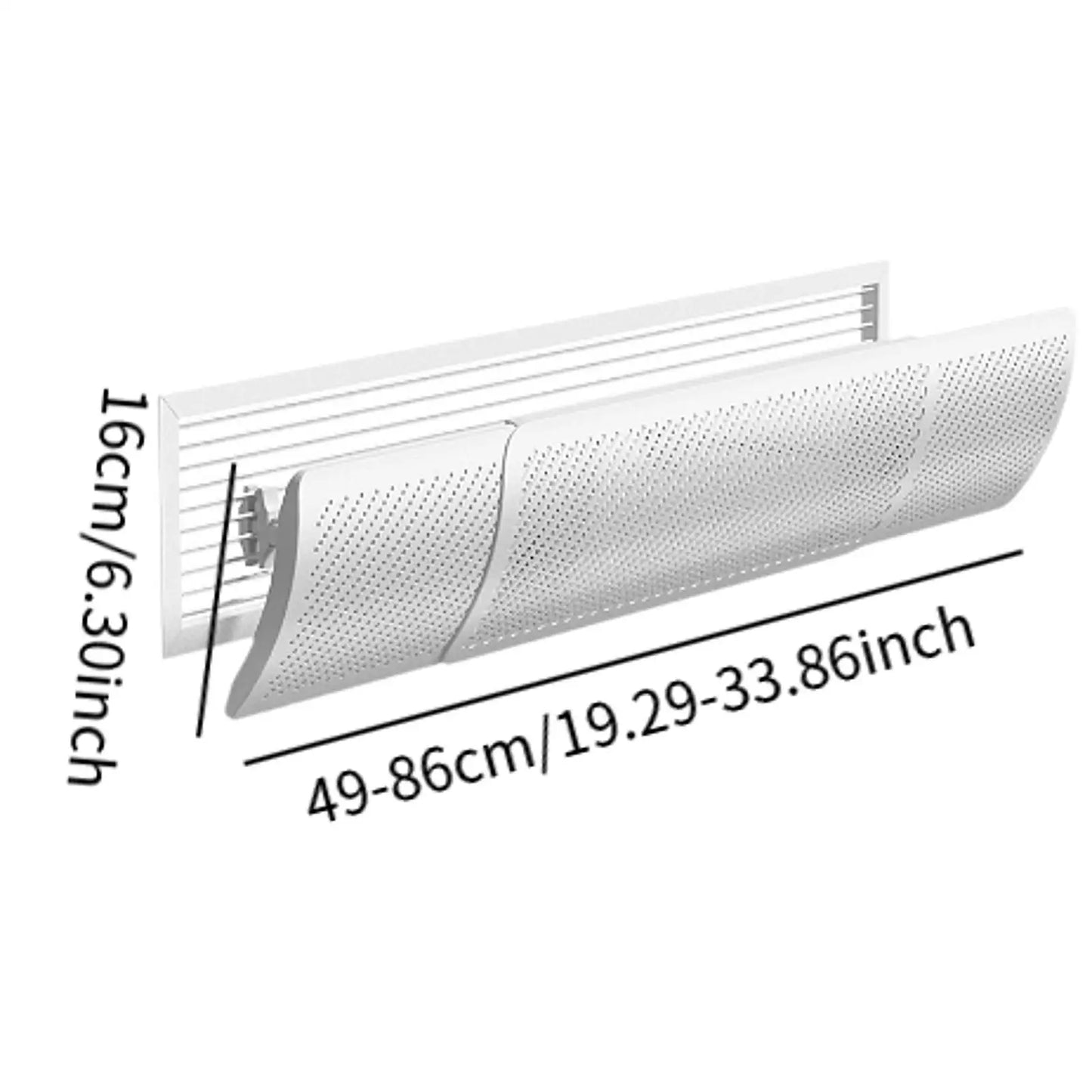 Retractable Air Conditioner Deflector – Adjustable Wind Baffle for AC Outlets, Ideal for Home, Office, Bedroom & Nursery