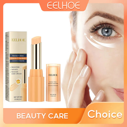 Vitamin C Eye Cream Stick – Hydrating Anti-Wrinkle Balm for Dark Circles, Under-Eye Puffiness & Fine Lines