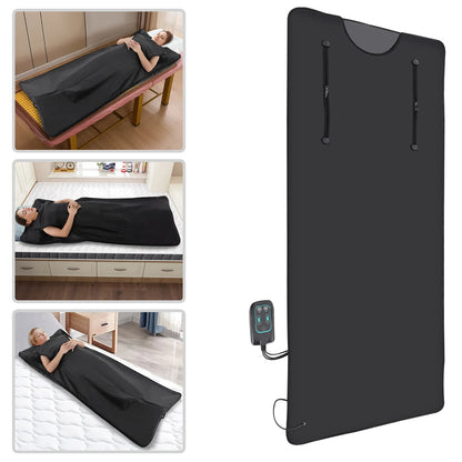 Portable Far Infrared Sauna Blanket – Detox & Relaxation with Adjustable Temperature & Timer