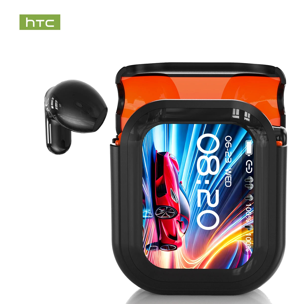 HTC NE20 Bluetooth 6.0 Translator Wireless Earbuds – Real-Time Translation Headphones, IPX4 Waterproof, Long Battery Life