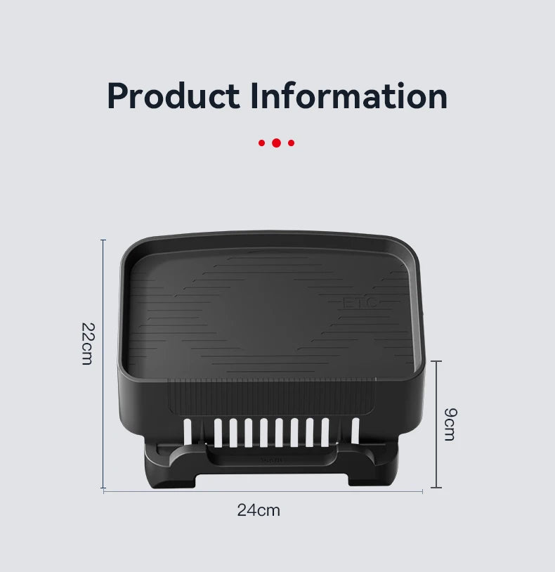 Herval Silicone Air Vent Phone Holder & Storage Tray for Tesla Model Y/3 Highland – Car Tissue Box Organizer Accessory