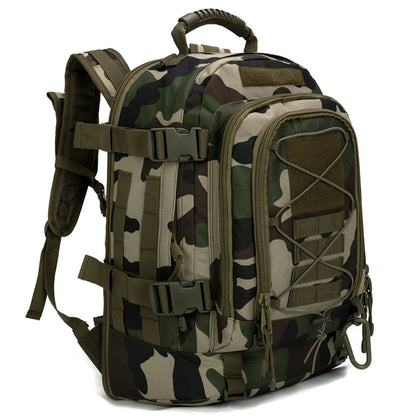 65L Tactical Outdoor Backpack — Large Capacity Military Hiking & Camping Rucksack for Men