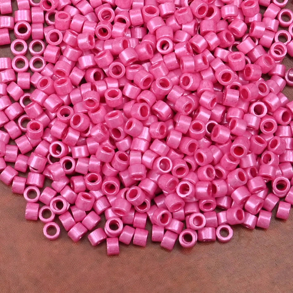 2.5mm Mini Glass Cylinder Beads – Antique Pearl Color Craft Beads for DIY Bracelets & Necklaces Jewelry Making Accessories