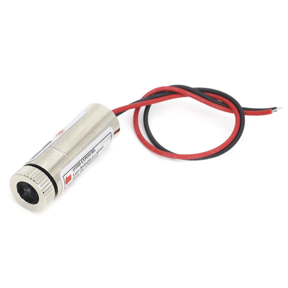650nm 5mW Red Laser Module – Point, Line, Cross Focusable Glass Lens, Industrial Class