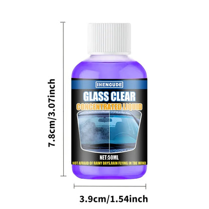 Concentrated Windshield Glass Cleaner - 1:100 Car Wiper Fluid for Water Stains, Tar & Oxidation Removal