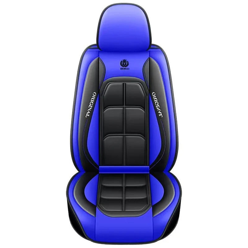 Universal Leather Car Seat Cover – All-Season Full-Coverage Cushion for Driver and Passenger Seats