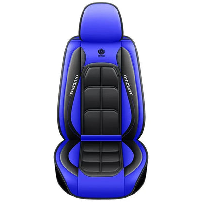 Universal Full-Coverage Leather Car Seat Cover - All-Season Driver & Passenger Seat Cushion Pad