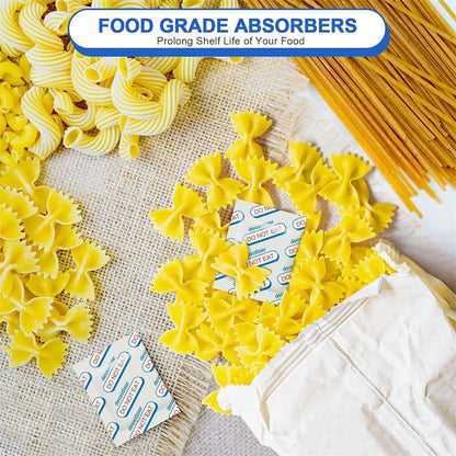 Vacuum Sealed Bags with Oxygen Absorbers — 150Cc Food Storage Bags & Jars for Long-Term Dry Food Preservation