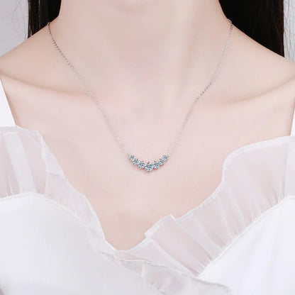JoyceJelly Moissanite Necklace for Women - GRA Certified, 925 Sterling Silver, 18k White Gold Wedding Jewelry