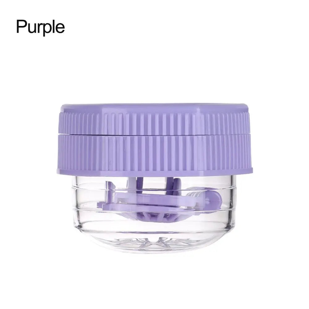 Manually Rotating Contact Lens Cleaner Case Portable Plastic Lens Storage Holder Cleaning Container Travel Accessory Tool