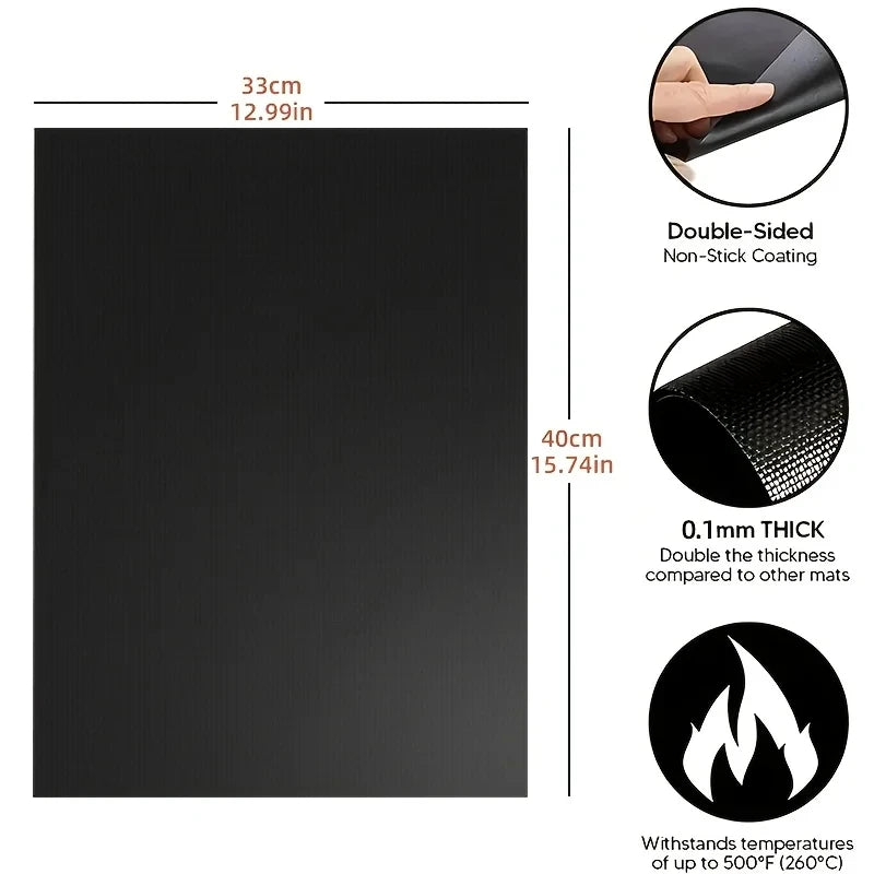 Multifunctional Grill Mat - Reusable High-Temperature Resistant Baking & Microwave Oven Liner for Easy Cooking