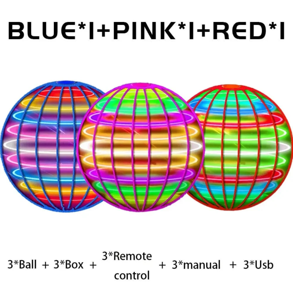 Flying Ball Boomerang LED Toy — Flyorb Magic Drone Hover Spinner, Fun Fidget Toy for Kids & Family Gift