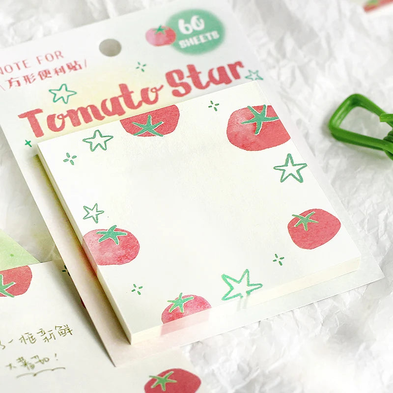 60PCS Kawaii Message Memo Paper Set - DIY Scrapbook Background Sheets for School, Office & Handmade Crafts