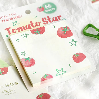 60PCS Kawaii Message Memo Paper Set - DIY Scrapbook Background Sheets for School, Office & Handmade Crafts