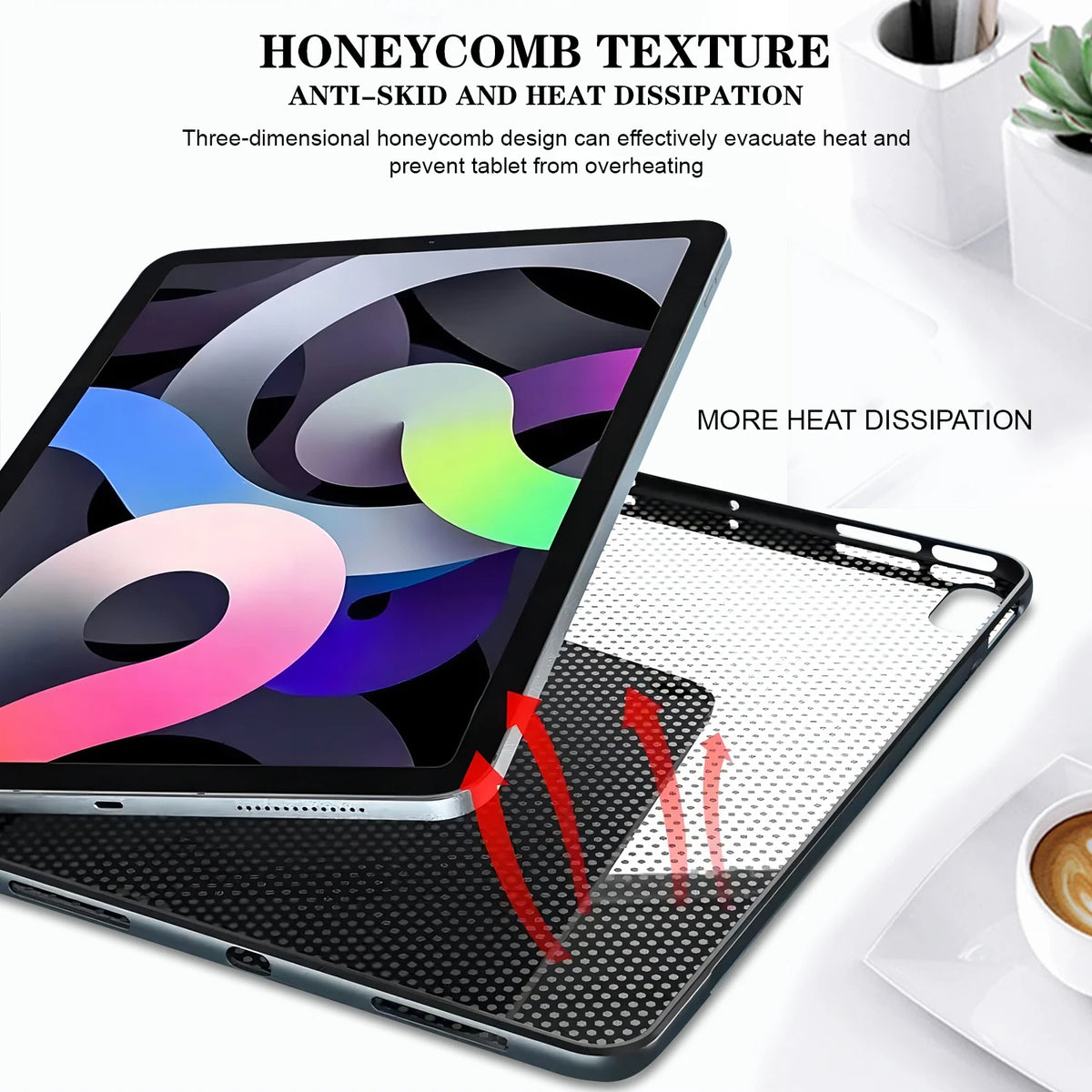 Black Silicone Samsung Galaxy Tab Case - Soft TPU Protective Cover for Tab A11, A9+, A8, S10, S11 and S14 Ultra