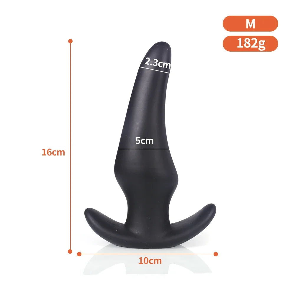 Wearable Soft Silicone Anal Plug – Anti-Drop Prostate Massager & Comfortable Butt Plug for Anal Training