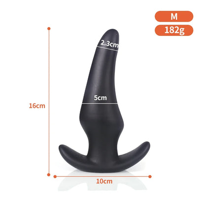 Wearable Soft Silicone Anal Plug – Anti-Drop Prostate Massager & Comfortable Butt Plug for Anal Training