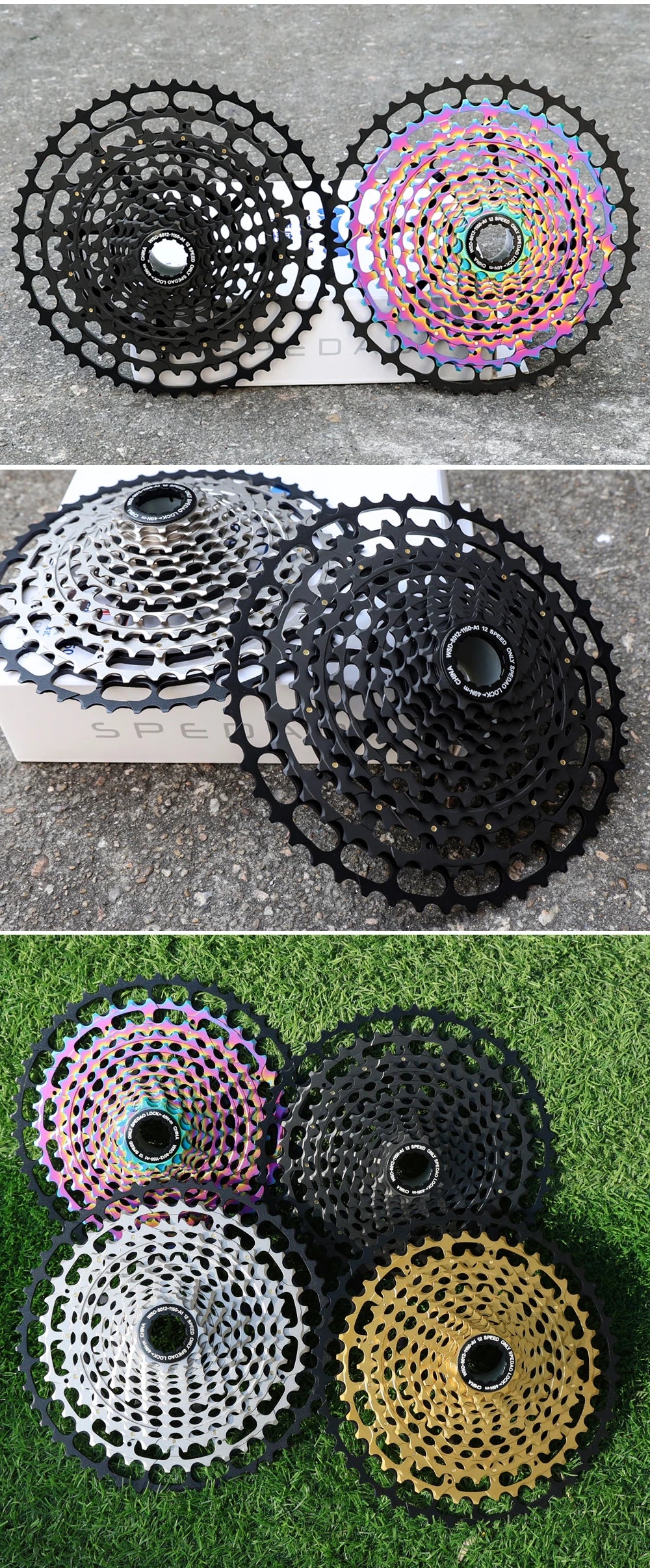 SPEDAO 12-Speed 10-50T Bicycle Cassette – 12V MTB Freewheel Sprocket for SX NX GX, XD & HG Compatible