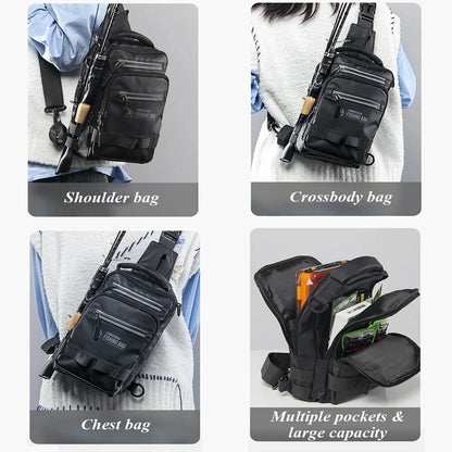 Multifunctional Fishing Backpack – Lightweight Tactical Gear Bag for Outdoor Fishing