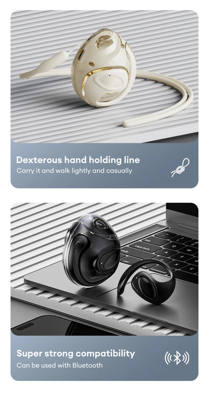 Lenovo X15 PRO Ⅱ OWS Bluetooth 5.4 Earphones – Sport Earbuds with Ear Hook, HD HiFi Surround Sound Headphones